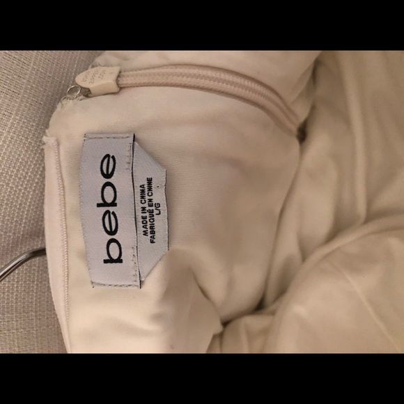 Cream Color Bebe Dress w/ Sequins - Picture 6 of 8